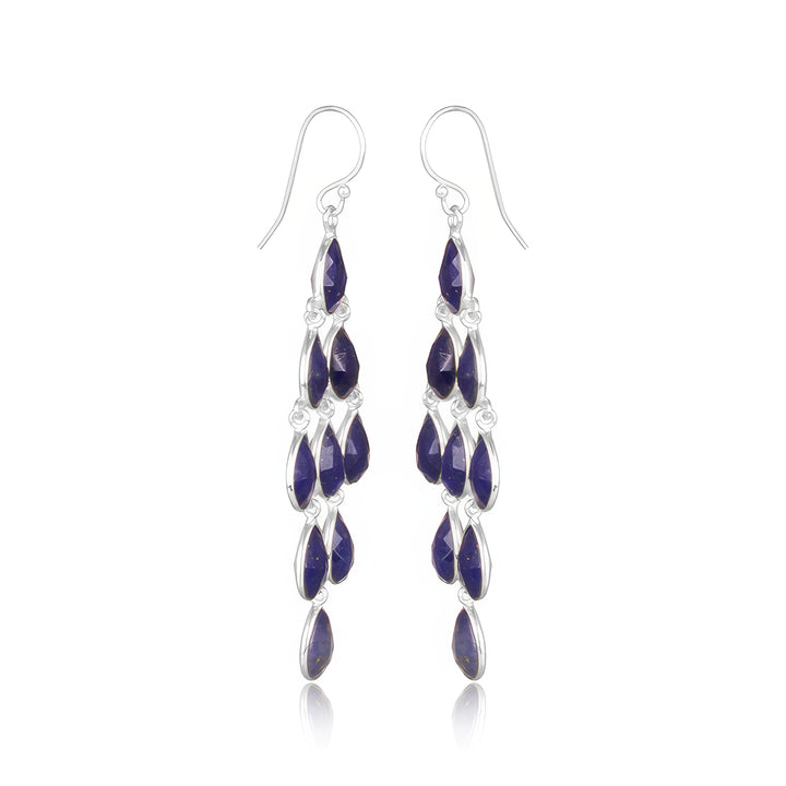 Lapis Lazuli Chandelier Earrings
