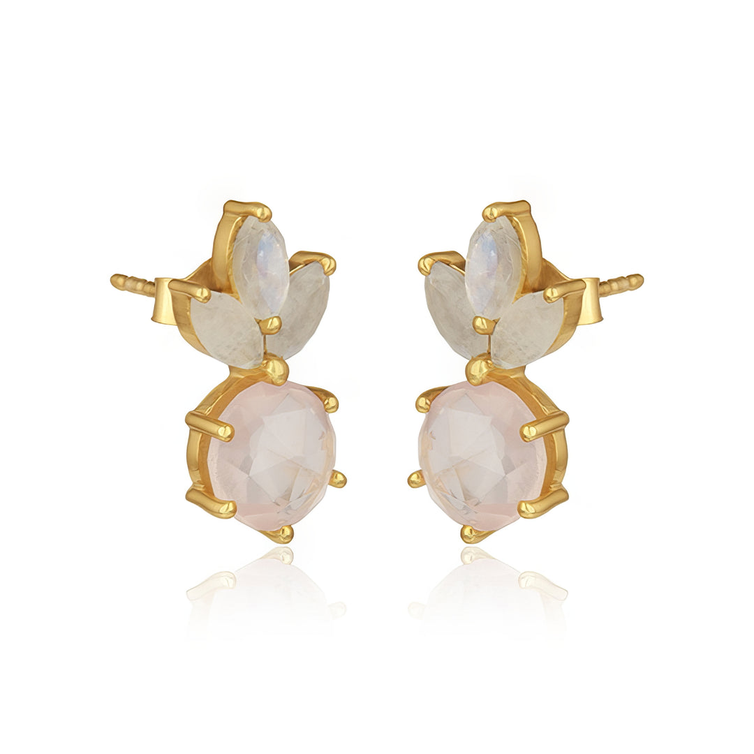 Rose Quartz Zara Earrings