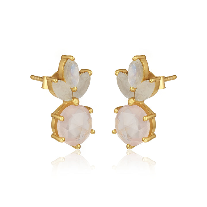 Rose Quartz Zara Earrings