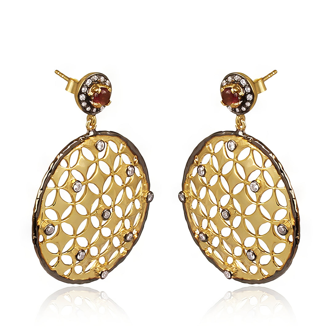 Pink Tourmaline Athina Earrings