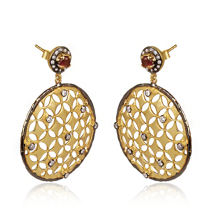 Pink Tourmaline Athina Earrings