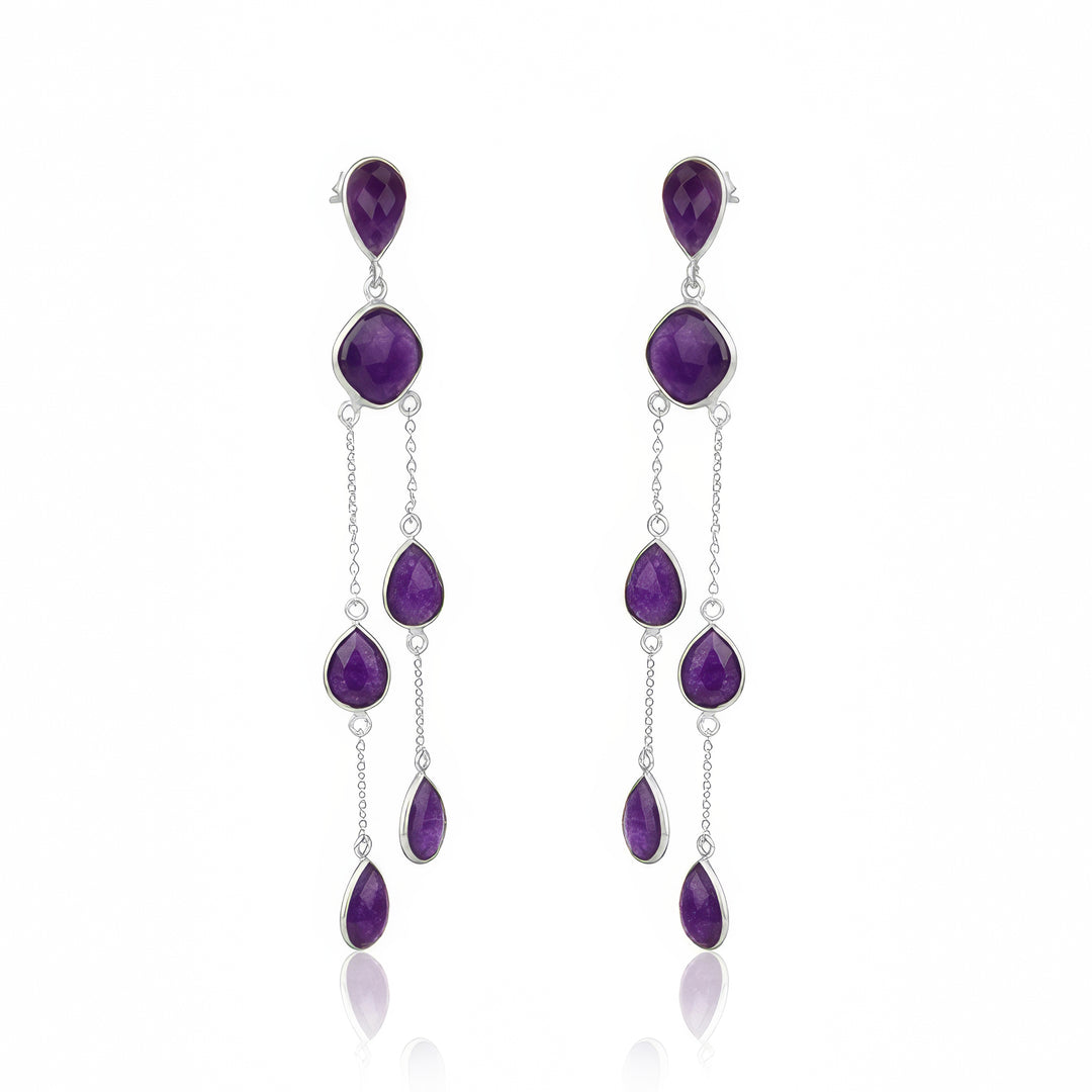 Violet Chandelier Earrings