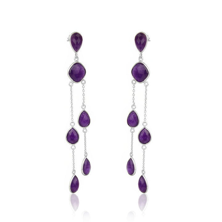 Violet Chandelier Earrings