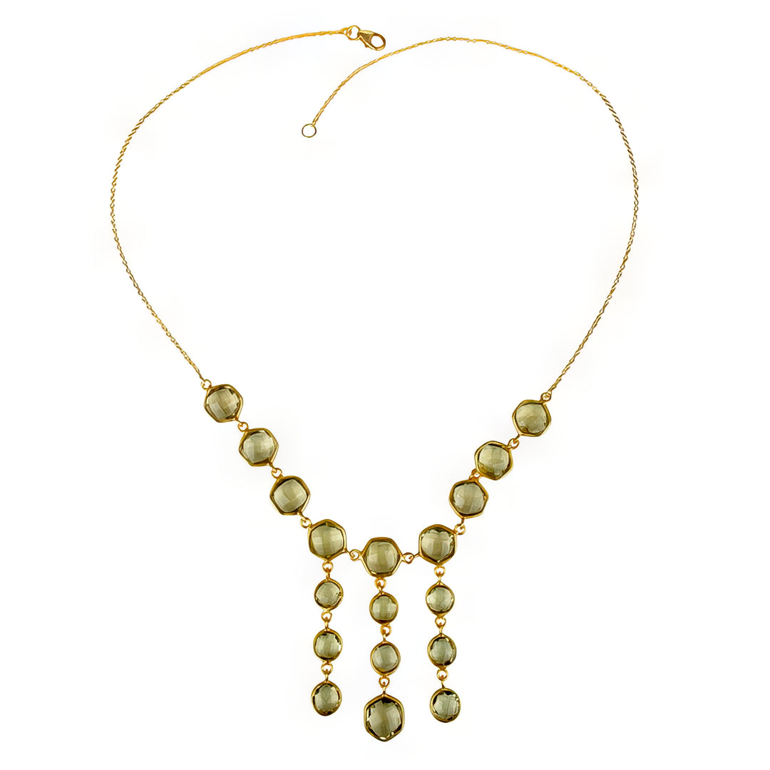 Zest Lemon Topaz Necklace in 18ct Gold-Plated Sterling Silver