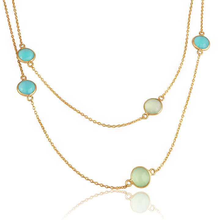 Aqua Confetti Necklace