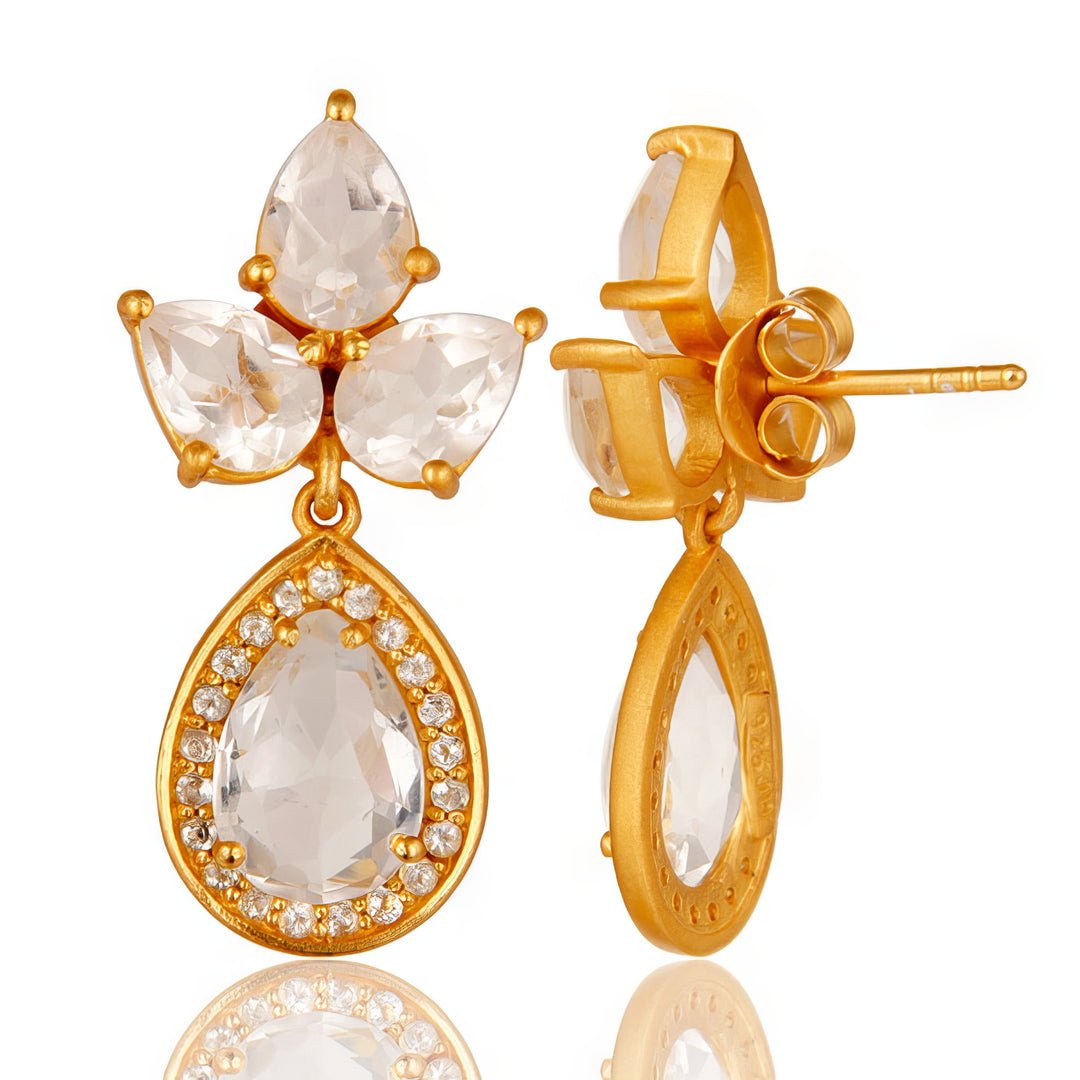 Crystal Quartz Chloe Earrings