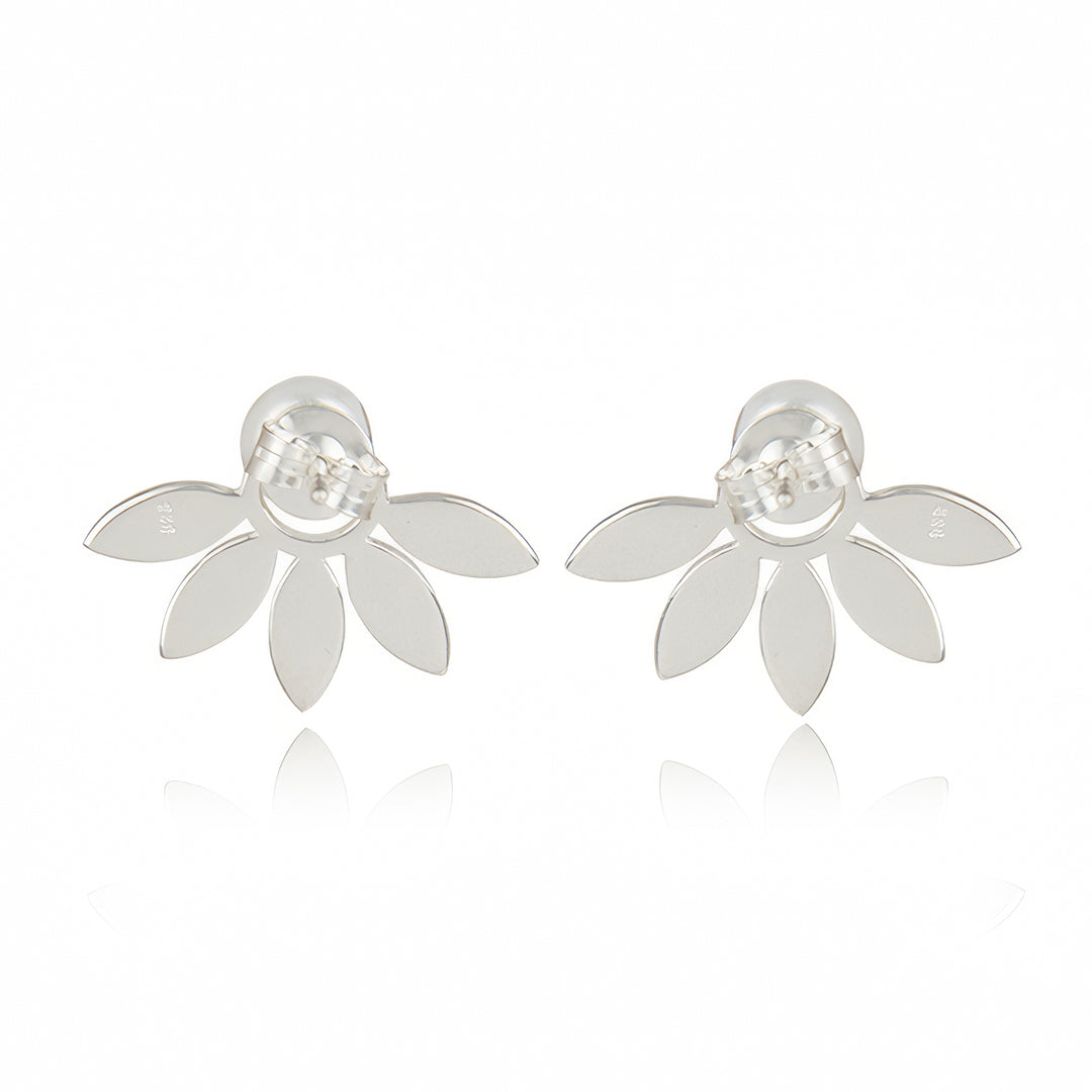 Daisy Dew Pearl Earrings in 18ct Gold-Plated Sterling Silver