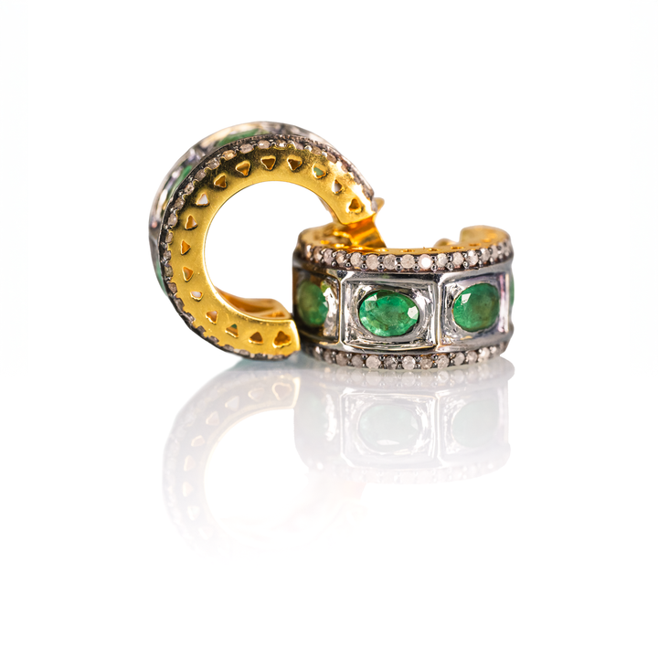 Emerald Chrysler Earrings