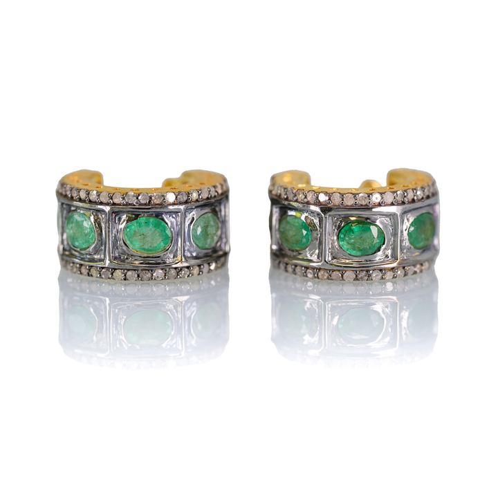 Emerald Chrysler Earrings