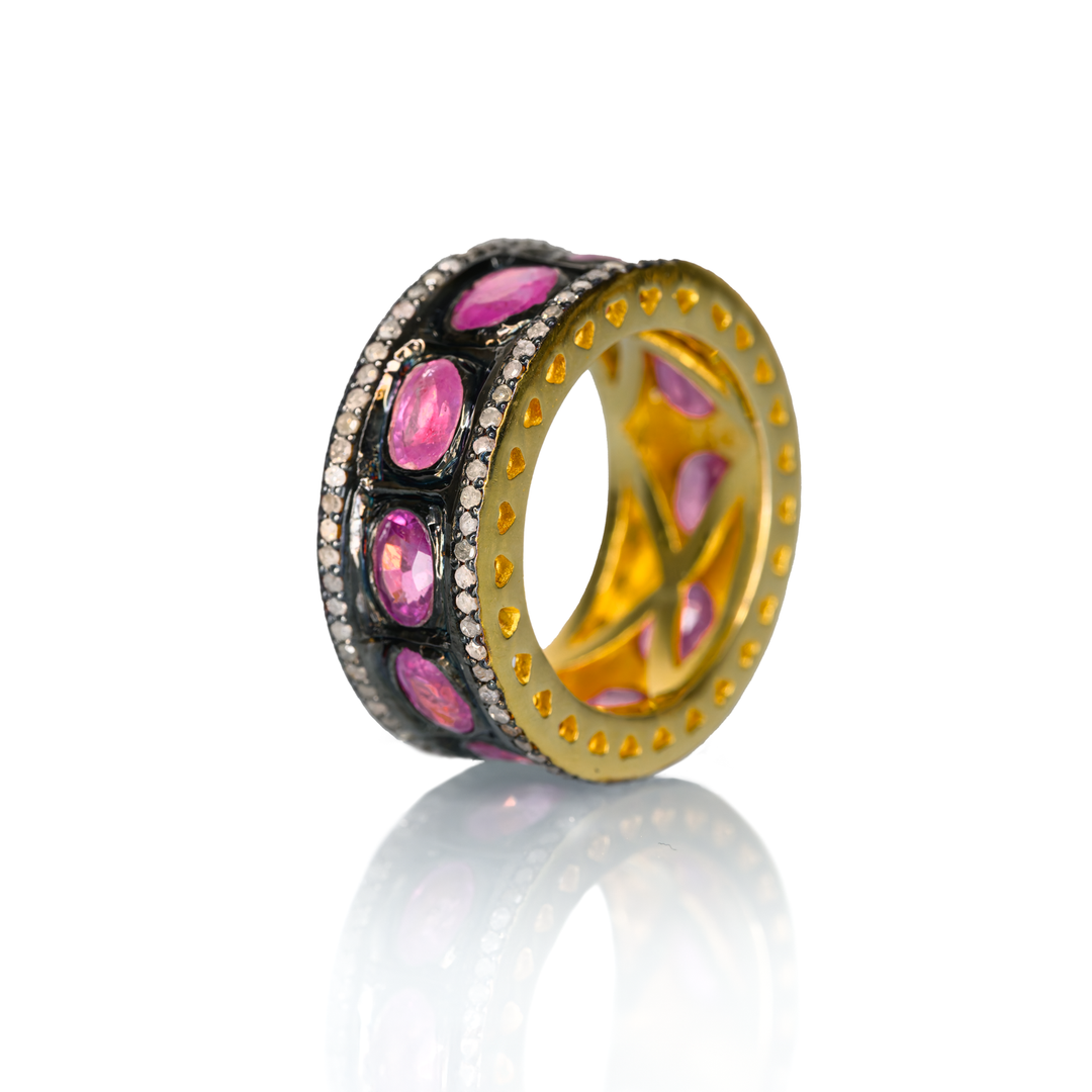 All-Pink Sapphire Edition Chrysler Ring