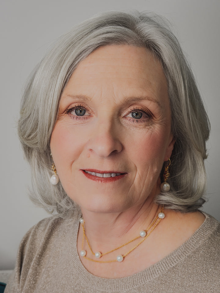 Titan Freshwater Pearl Sterling Silver Necklace Gold Plated