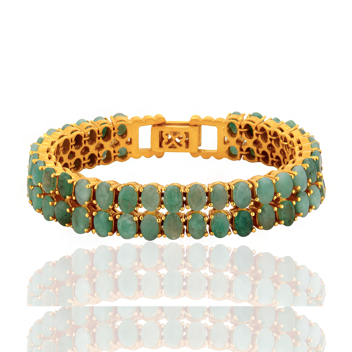Natural Emerald Krika Bracelet
