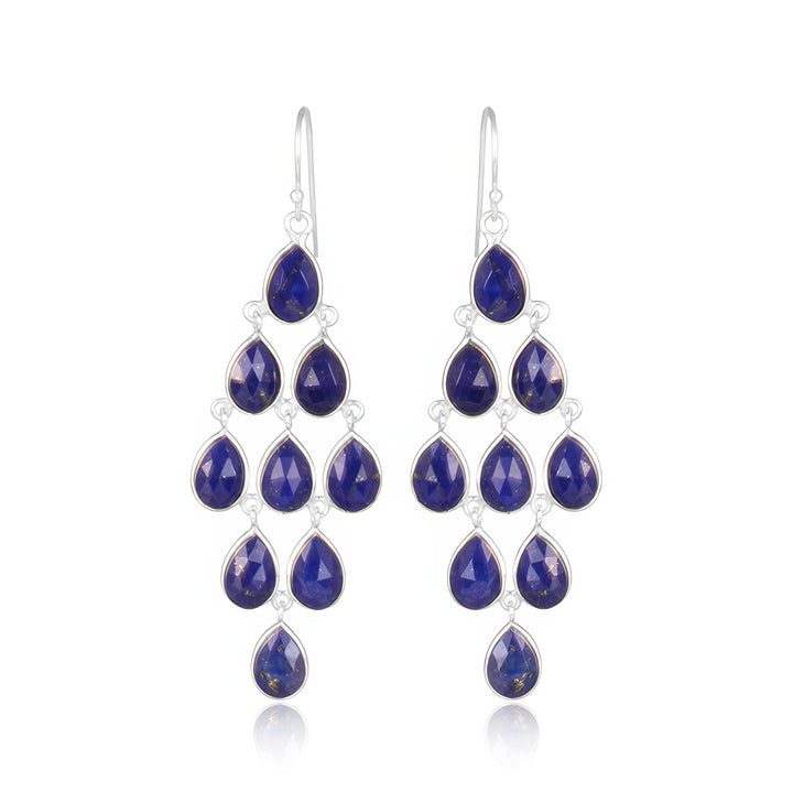 Lapis Lazuli Chandelier Earrings