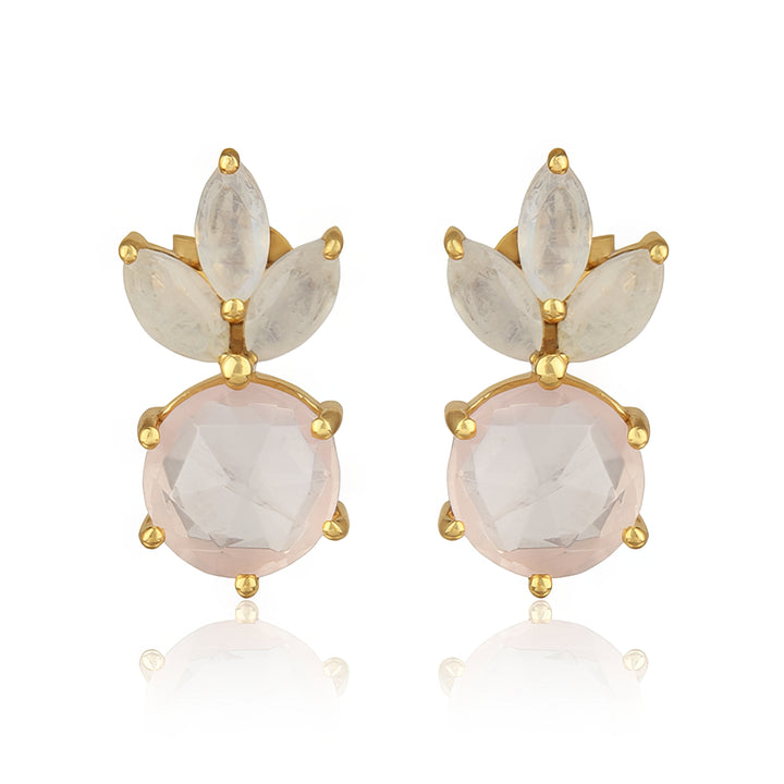 Rose Quartz Zara Earrings