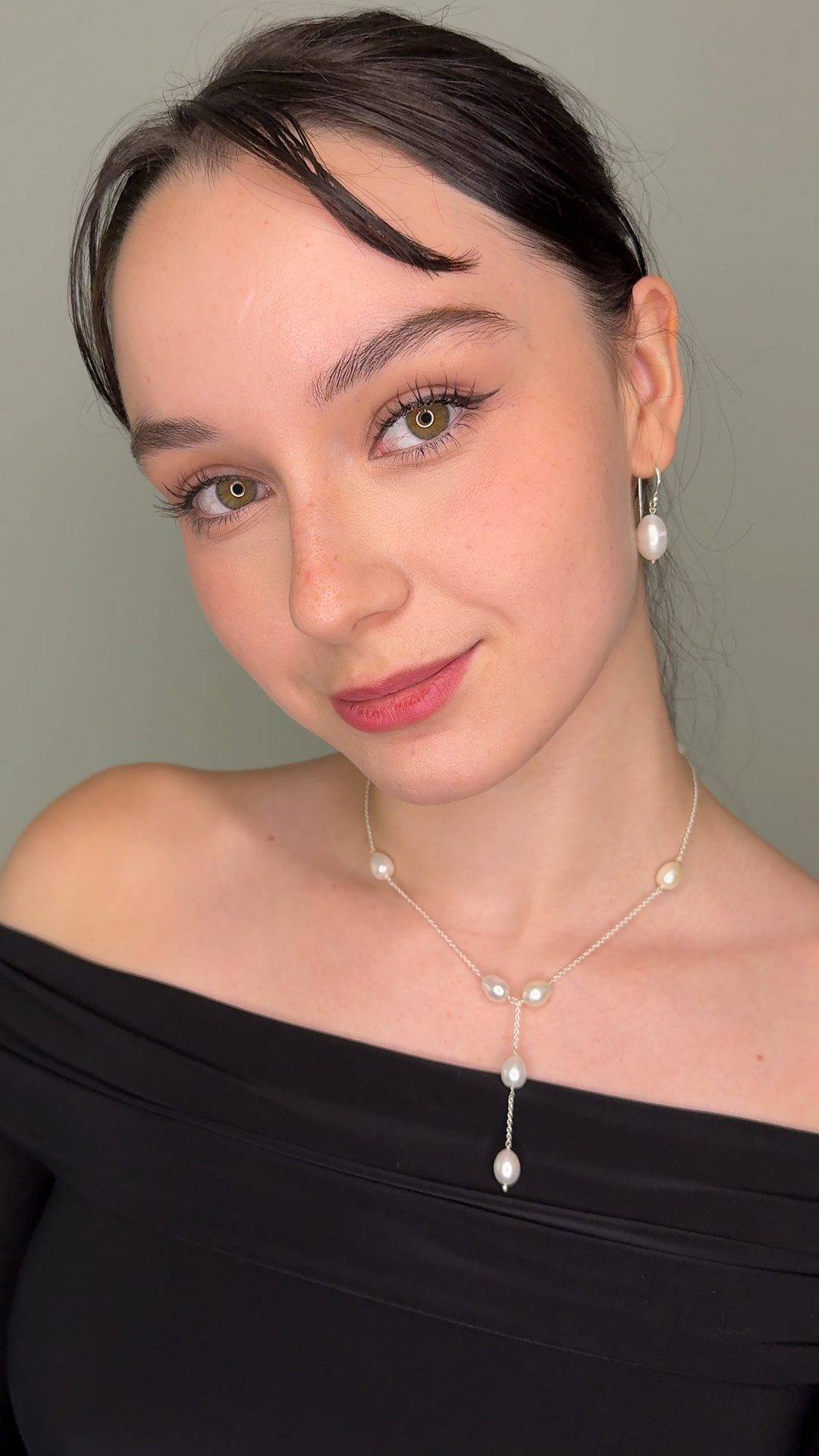 Luna Freshwater Pearl Sterling Silver Necklace