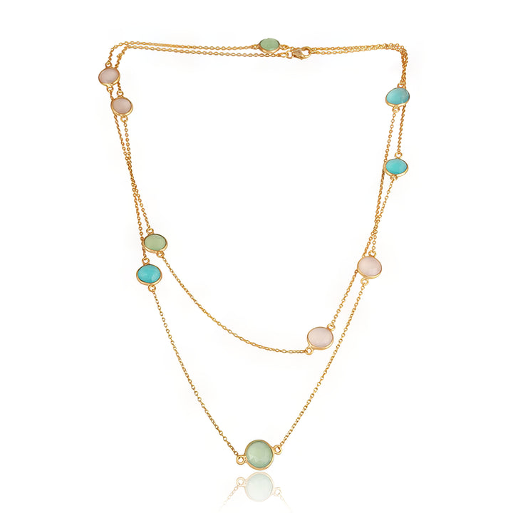 Multi Gems Confetti Necklace