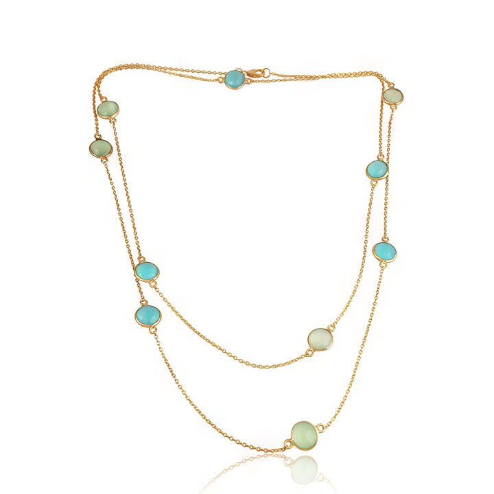 Aqua Confetti Necklace